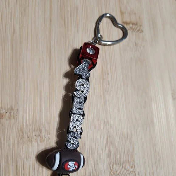 Gold and Silver Charm Bracelet with Red Accents - Picture 4 of 4